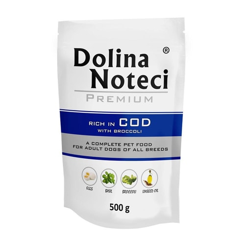 Dolina Noteci Dog Rich In – þorskur með spergilkáli, 500 g