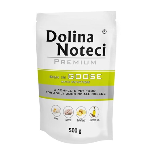 Dolina Noteci Dog Premium Rich In – gæs með kartöflum, 500 g