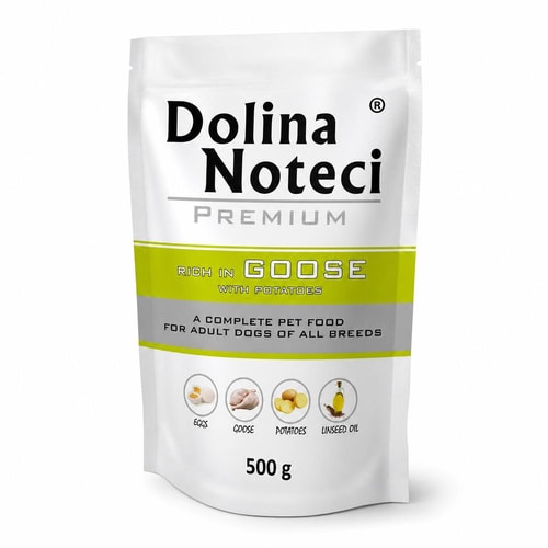 Dolina Noteci Dog Premium Rich In – gæs með kartöflum, 500 g