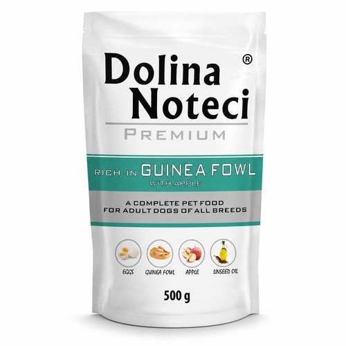 Dolina Noteci Dog Premium Rich In – Perluhænsn & Epli 500 G