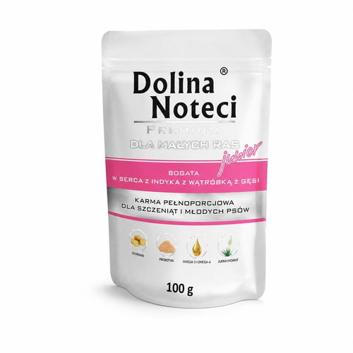 Dolina Noteci Dog – Jr. Kalkúnahjörtu & Gæsarlifur 100 g