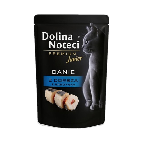 Dolina Noteci Cat Premium – Þorskur & Sardína fyrir Kettlinga 85g
