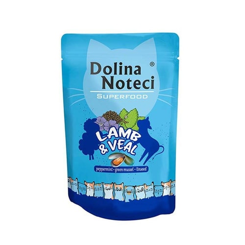 Dolina Noteci Cat Superfood – Lambakjöt & Kálfakjöt 85 g