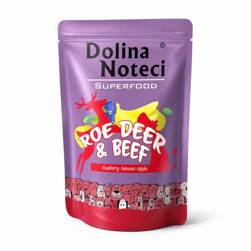 Dolina Noteci Dog Superfood – Hreindýr og Nautakjöt 300 g