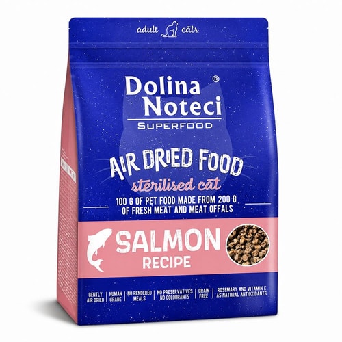 Dolina Noteci Kattafóður Superfood Sterilised – Lax 1Kg