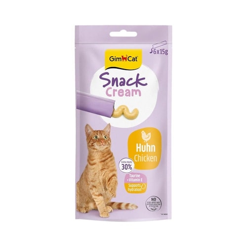 GimCat Snack Cream kattanammi – kjúklingur, 6 × 15 g