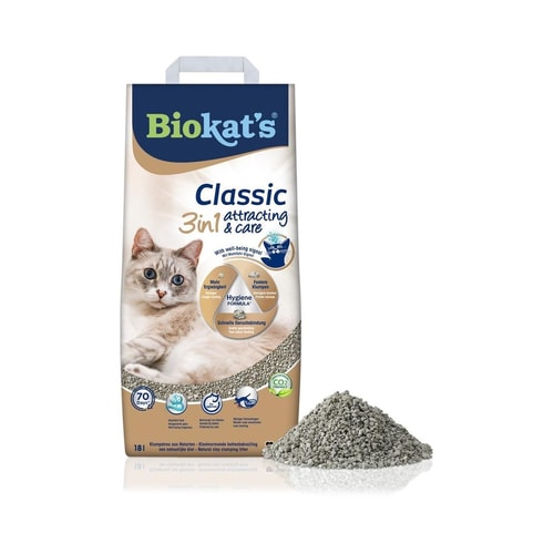 Biokat’s kattasandur – Classic Attracting & Care, 18 L