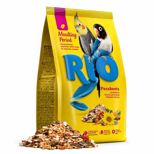 RIO fóður fyrir páfagauka í fjaðrafelli – 1 kg