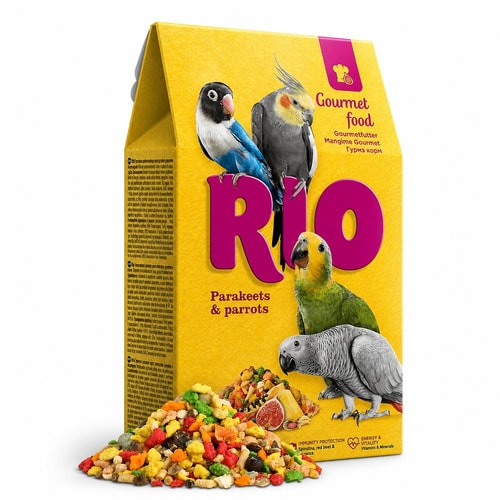 RIO gourmet-fóður fyrir gára og páfagauka – 250 g