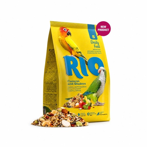 RIO daglegt fuglafodur fyrir conure- og quaker-pafagauka – 1 kg