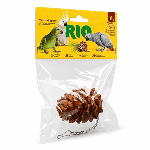 Rio sedrusköngull – náttúrulegt fuglanammi, 1 stk