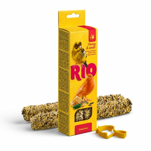RIO stangir fyrir kanarífugla með hunangi og fræjum – 2×40 g