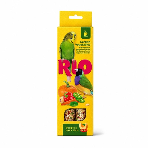 RIO Sticks for budgies and exotic birds with garden vegetables 2x75g