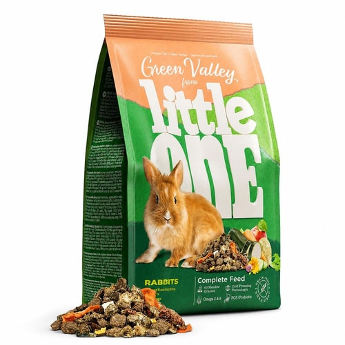 Little One Green Valley trefjafóður fyrir kanínur – 750 g