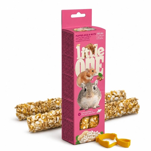 Little One Sticks With Puffed Rice And Nuts, 2X55