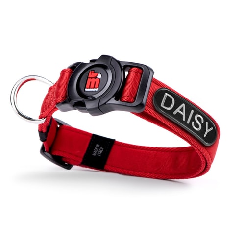 Memopet Id Collar Red Polyester 2.2 – 35/53 Cm – Size M with tag