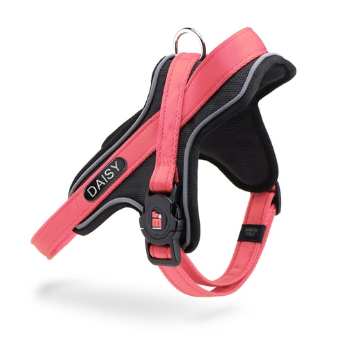Memopet Id Polyester Harness Pink 1.6 – Size S with ID Tag