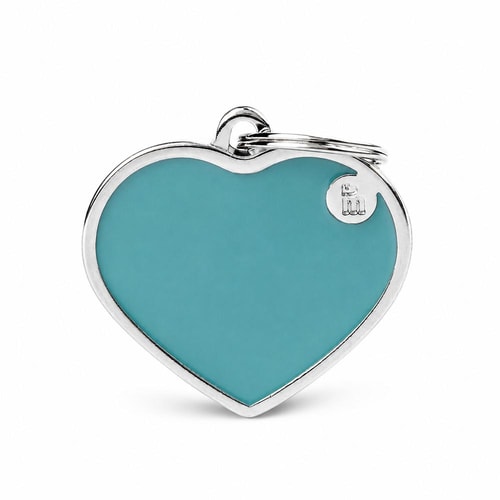 Tags Handmade Heart L Blue