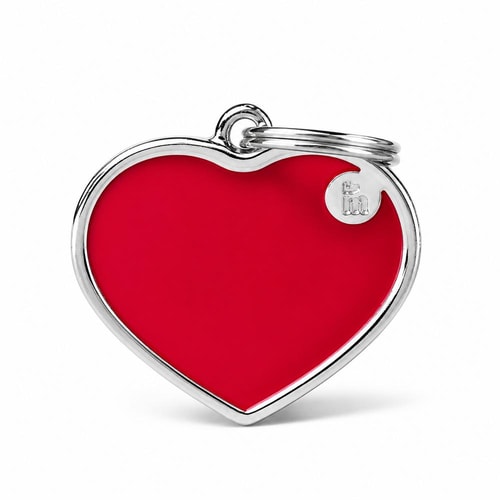 Tags Handmade Heart L Red