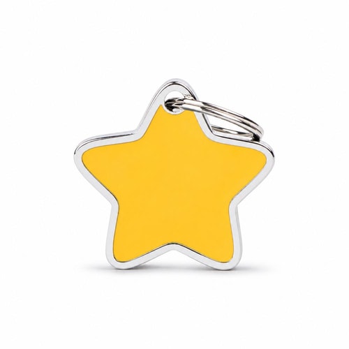 Tags Charms Star XL Yellow