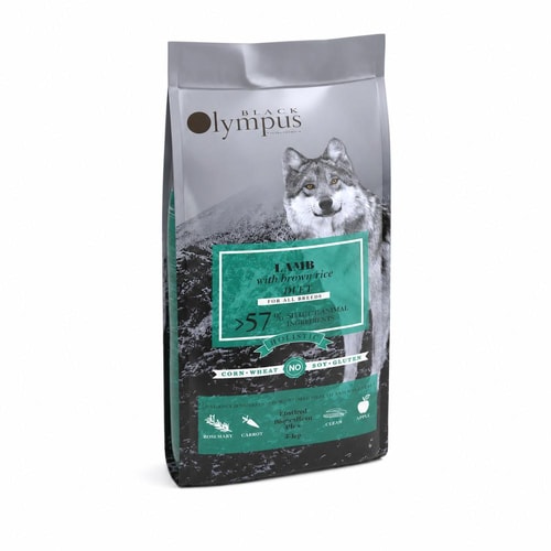 Black Olympus hundafóður Adult Medium – lamb og brún hrísgrjón, 2 kg