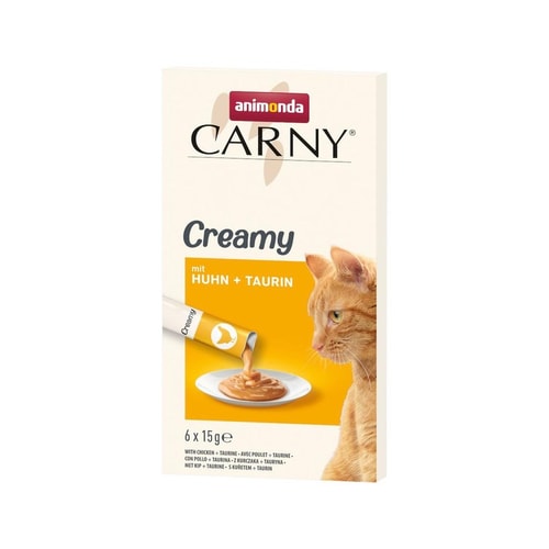 Ani. Carny Creamy ChickenTaurine 6x15g 6
