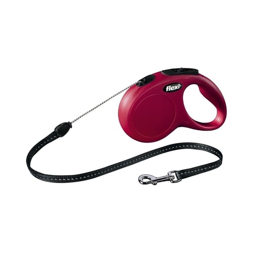 Flexi Classis S Cord 5m Rauður
