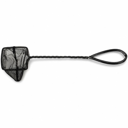 Laroy U-laga fiskabúrsháfur – svartur, 12 cm