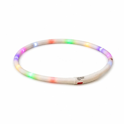 Trixie USB ljóshálsól – multi, XS–XL 70 cm/10 mm