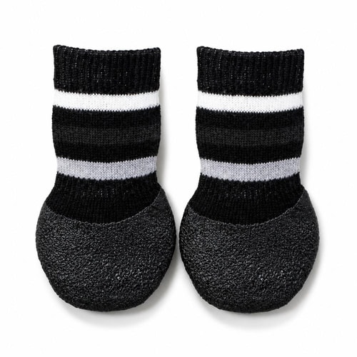 Trixie hundasokkar með gúmmíhúð, stamir – XS–S 2 stk