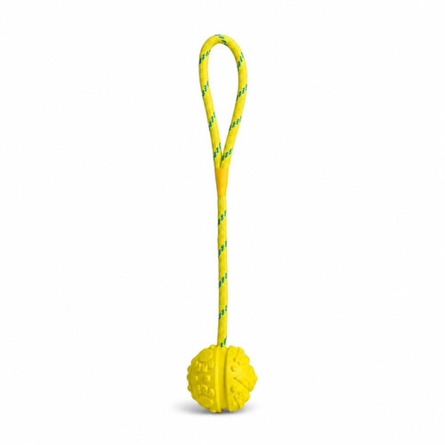 Trixie Aqua Toy bolti á reipi úr fljótandi gúmmíi – 7/35 cm