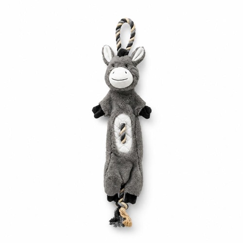 Donkey plush/rope recycled 66 cm