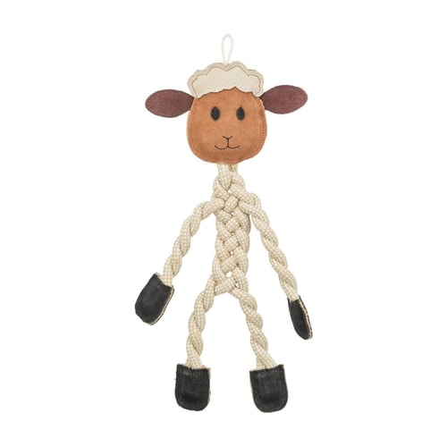 Trixie lambaleikfang úr reipi og leðri – 42 cm