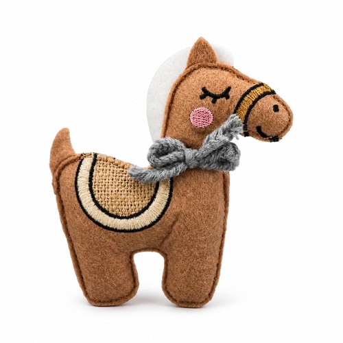 Trixie kattamintuleikfang úr taui – hestur, 10 cm