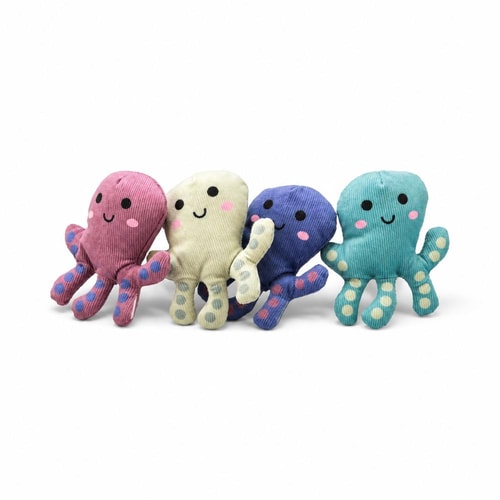 Octopus plush catnip 10 cm various