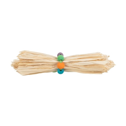 Toy with maize leaf and wood 16x4cm 4