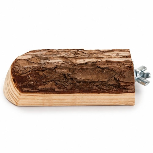 Platform w.screw fixing bark wood 10x15c