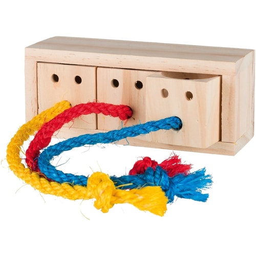 Wooden snack cube 16x6x7 cm 1