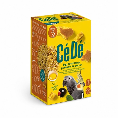 CéDé eggjafóður fyrir stóra páfagauka og páfagauka – 1 kg