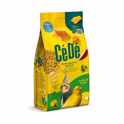 CéDé egg food moist Allround herbs & apple 200g