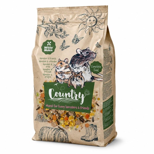 Witte Molen Country nagdýrafóður – Hamstrar & Vinir 0,85 kg