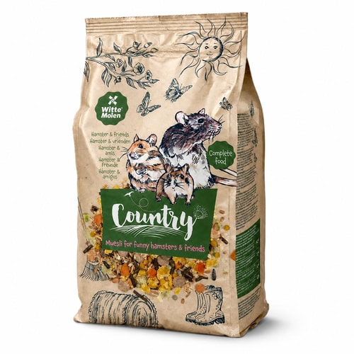 Witte Molen Country nagdýrafóður – Hamstrar & Vinir 0,85 kg