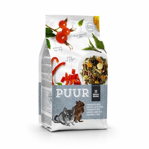 Witte Molen Puur fóður fyrir chinchilla og degú – 500 g