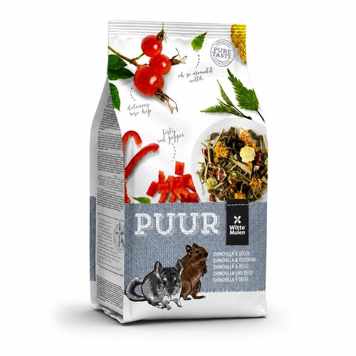 Witte Molen Puur fóður fyrir chinchilla og degú – 500 g
