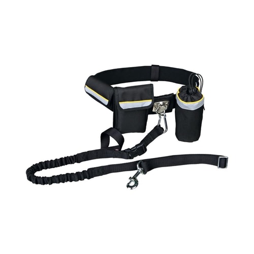 Waist belt with leash up to 40 kg black