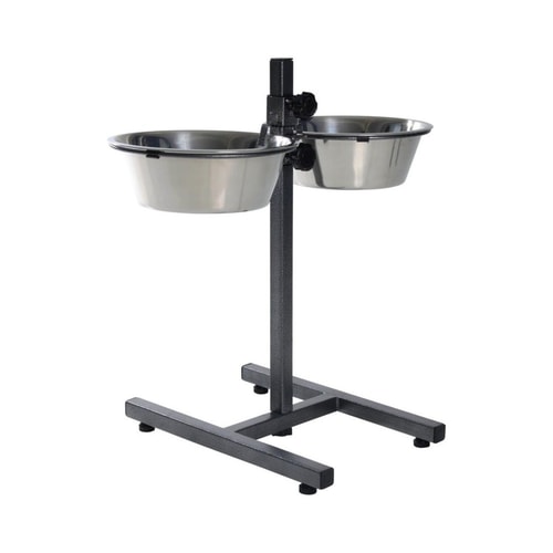 Fóðurskálar á standi 2x2.8 l-O24 cm