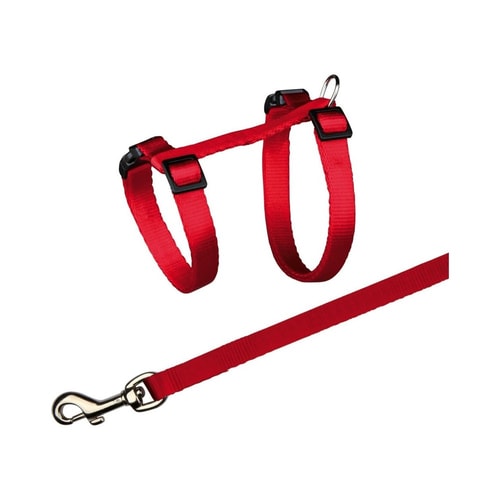 Cat harness with leash, nylon, 27–45 cm/