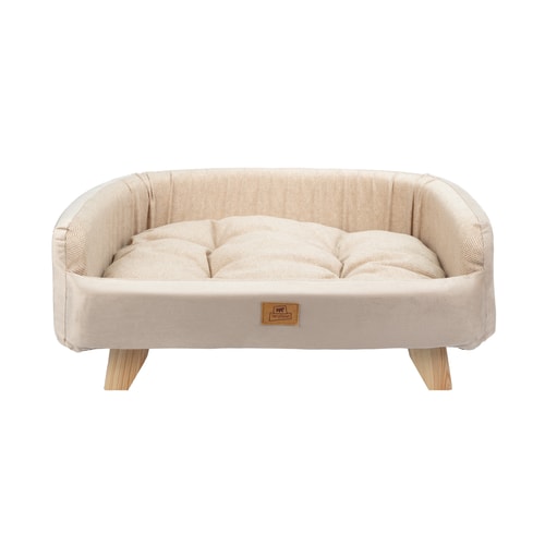 Ferplast viðarbæli fyrir hunda og ketti Yuki – drapplitað, M, 82 × 57 × 31 cm