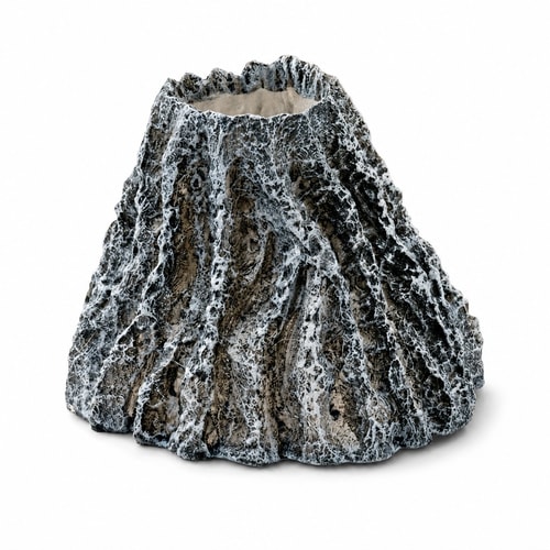 Hydor skraut fyrir fiskabúr Volcano Show – eldfjall, Ø 12 × 10 cm