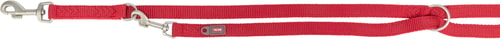 Trixie Premium tvöfaldur stillanlegur taumur – rauður, XS–S 2 m/15 mm